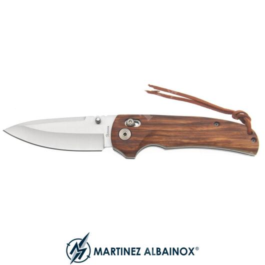 FOLDING KNIFE BLADE 9Cm MAN.ZEBRAWOOD ALBAINOX (ALB-18602)