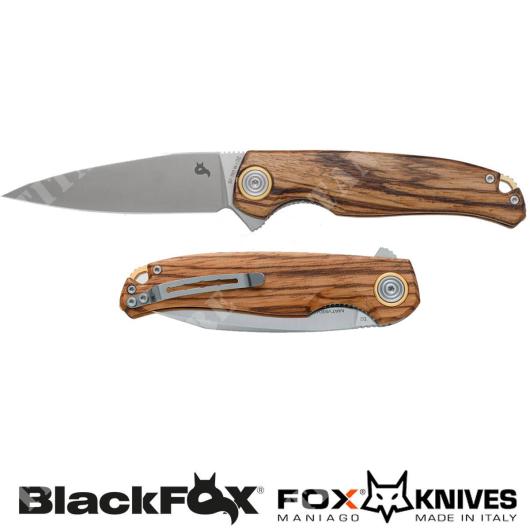 KNIFE ARGUS MAN/WOOD BLACK FOX (BF-760 W)