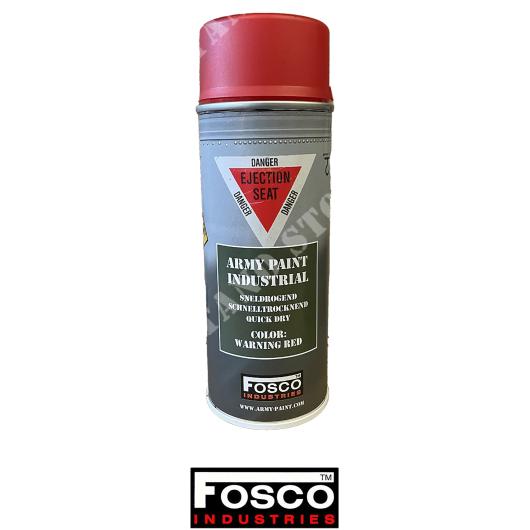 VERNICE SPRAY WARNING RED 400 ML FOSCO (WARN-RED)