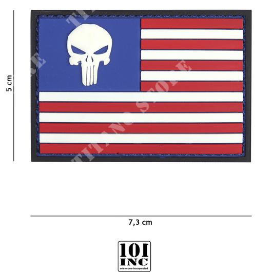 PATCH 3D PVC PUNISHER USA FLAG 101 INC (444130-5337)