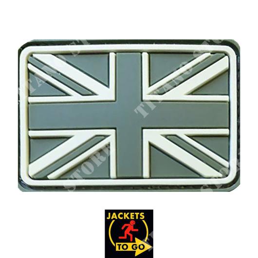 PVC PATCH FLAG GREAT BRITAIN GREEN SMALL JACKETS TG(JTG.GBF.FO)