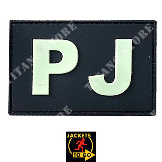 PATCH PVC PJ BK/FLUO PARARESCUE JUMPERJACKEN GRÖSSE (JTG.PJ.GID)