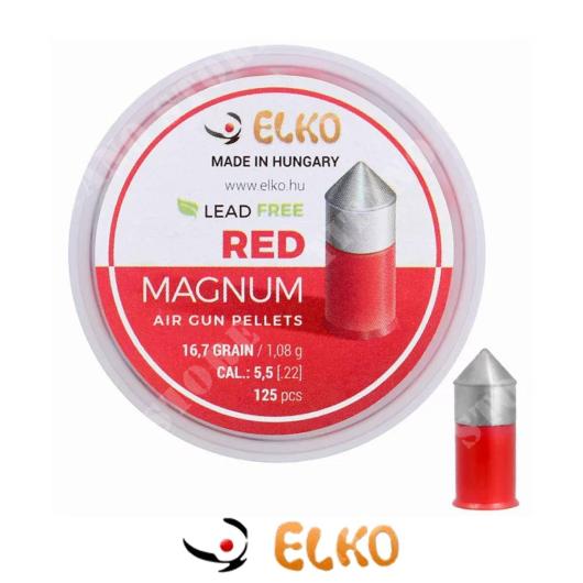 LEADS RED MAGNUM CAL 5,5MM 125pcs ELKO (ICM107)