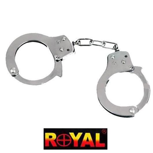 ROYAL WORKING KEYS AND SAFETY STEEL HANDCUFFS (635)