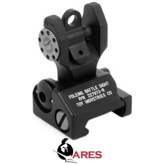 TACCA DI MIRA POSTERIORE FLIP UP NERO ARES (AR-S01RB)