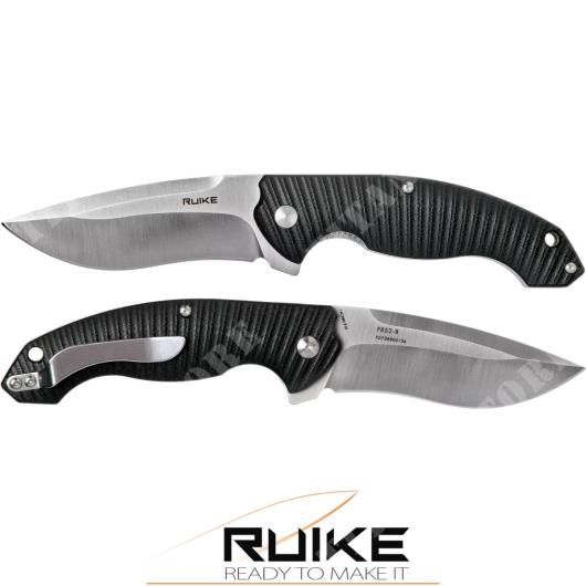 P852 FOLDABLE KNIFE BLACK RUIKE HANDLE (RKE P852-B)