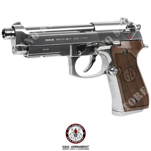PISTOLA A GAS GPM92 GP2 SILVER LIMITED EDITION G&G (GG-M92-GP2S)