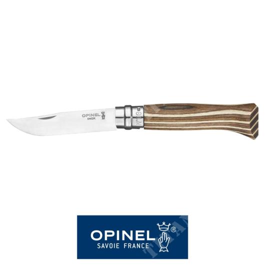 KNIFE N8 BIRCH BROWN INOX OPINEL (OPN-002388)