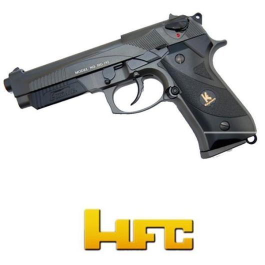 HFC GAS PISTOL M92 KEYMORE LUXAIR BLACK (HG 192)