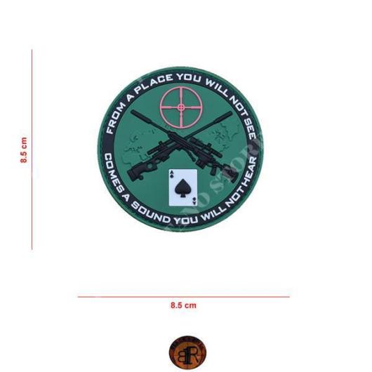 PATCH PVC SNIPER 'COMES A SOUND YOU WILL NOTHEAR' BR1 (PPVC033)