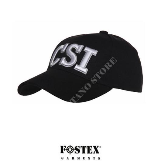 BASEBALL CAP CSI BLACK FOSTEX (215151-221-BK)