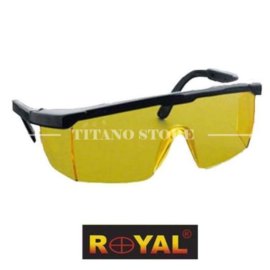 SAFETY GLASSES YELLOW ROYAL (H606G)