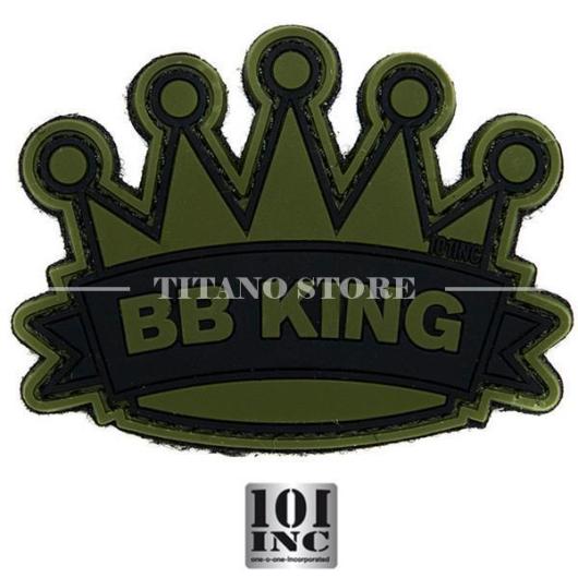 PATCH 3D PVC BB KING GREEN 101 INC (444130-3872)