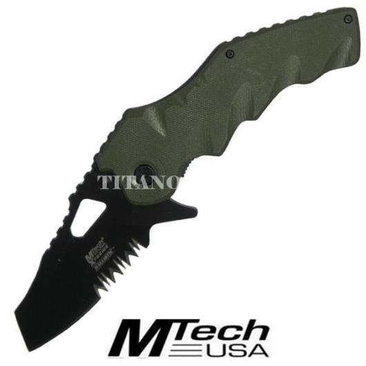 MTECH GREEN G10 HANDLE KNIFE (MX-A816GN)