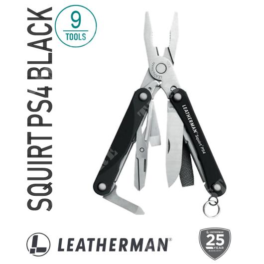 komfortabel Ubrugelig tyktflydende Key holder / plier squirt ps4 black multi-tool leatherman (831233): Ax  models for Softair | Titano Store