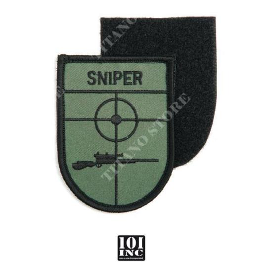 SNIPER EMBROIDERED PATCH WITH VELCRO 101 INC (442315-3218) (PTC-65)
