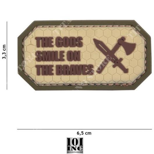PATCH 3D PVC THE GODS SMILE ON THE BRAVES COYOTE 101 INC (444130-5444)