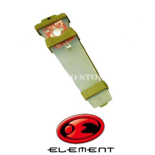ELITE TAN RED LIGHT TORCH FOR ELEMENT HELMET (EL-EX234T/R)