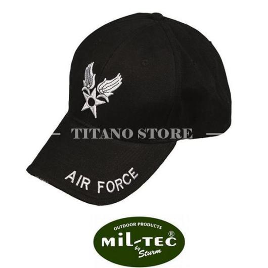 US AIR FORCE SCHWARZE MIL-TEC-KAPPE (12318340)