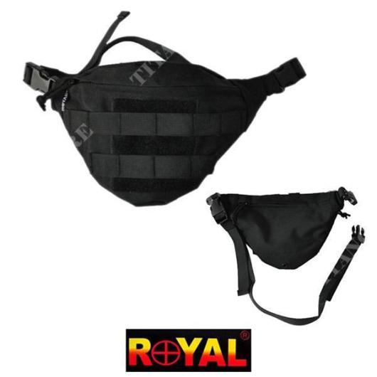 ROYAL BLACK CORDURA TACTICAL BELT BAG (RYP-BK100B) (RP-BK100-B)