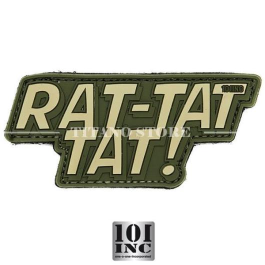 PATCH 3D PVC RAT-TAT-TAT VERDE 101 INC (444130-3946)