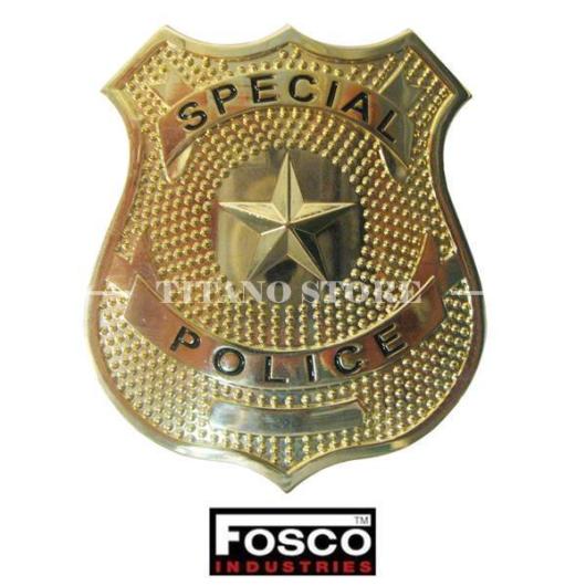 DISTINTIVO SPECIAL POLICE ORO FOSCO (441058-1310-ORO)