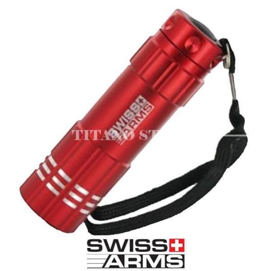 SWISS ARMS 9LED RED TORCH (263911R)