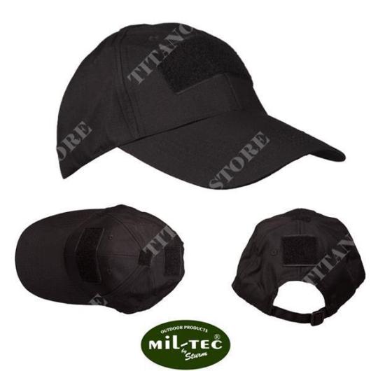MIL-TEC BLACK BASEBALL MODELL TAKTISCHE KAPPE (12319002)