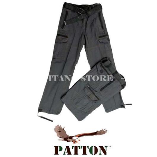 PANTALON AVEC CEINTURE PATTON VERT (227)