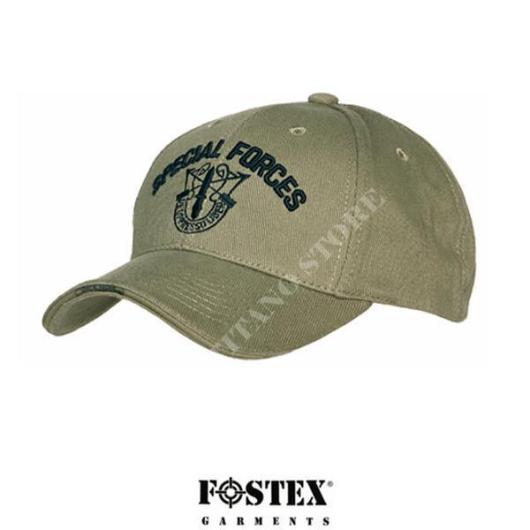 CASQUETTE DE BASEBALL FOSTEX GREEN SPECIAL FORCE (215150-218-OD)