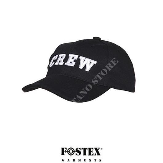 BASEBALL CAP CREW BLACK FOSTEX (215150-242-BK)