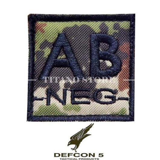 EMBROIDERED BLOOD TYPE PATCH VEGETABLE ITALIAN NEGATIVE AB (D5-TVGS-NEGVIAB)