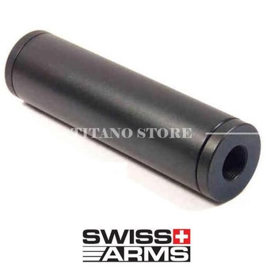 UNIVERSAL RIGHT LEFT SILENCER IN ALUMINUM 110X30 SWISS ARMS (605232)