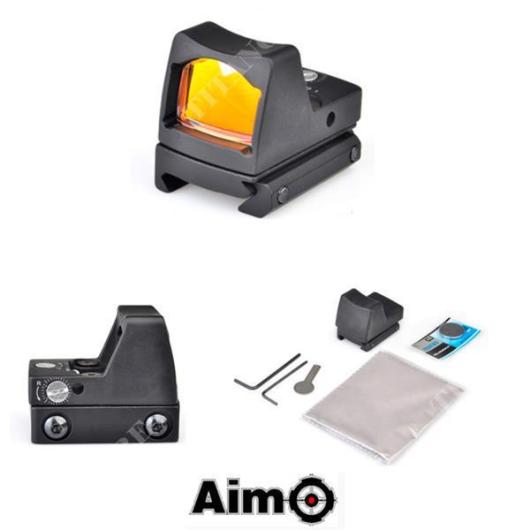 RED DOT LED RMR REFLEX SIGHT STYLE BLACK AIMO (AO 1005-BK)