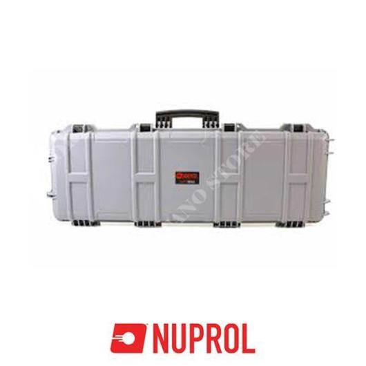 PVC X-LARGE TACTICAL CASE WITH RUBBER WHEELS INJECTION GRAY WAVE VERSION NUPROL (NHC-03-GRY)