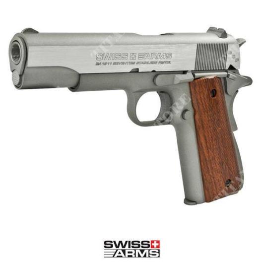 PISTOLA SA 1911 SEVENTIES STS 4,5C. CO2 BLOW BACK SWISS ARMS (288509)