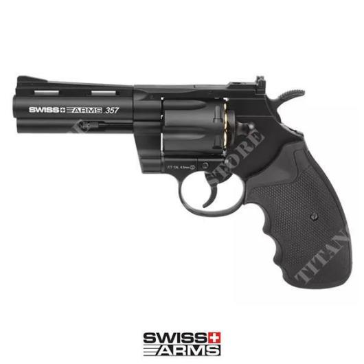 REVOLVER 357 4 '' BLACK 4,5MM CO2 SWISS ARMS (288016)