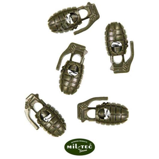 SET 10 GREEN ROPE GRENADE WITH MIL-TEC SPRING (13458231)