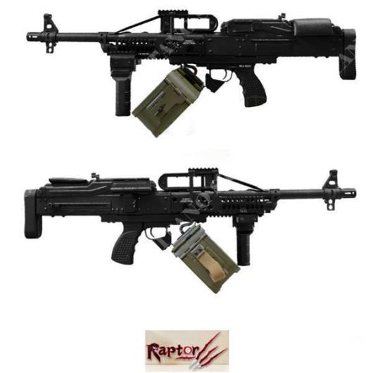 PKP BULLPUP FULL METAL BLACK RAPTOR MACHINE GUN (RPT-PKP-BLP)