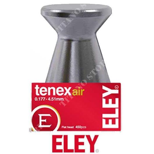PLUMBINI TENEX AIR 4.51mm COMPETICIÓN DE CABEZA PLANA 450pcs ELEY (ELY-461300)