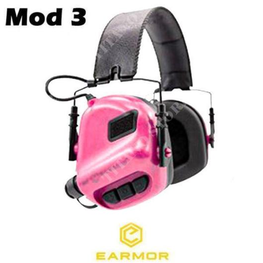 M31 MOD3 TACTICAL EAR-MUFF PINK EARMOR (EA-M31PK)