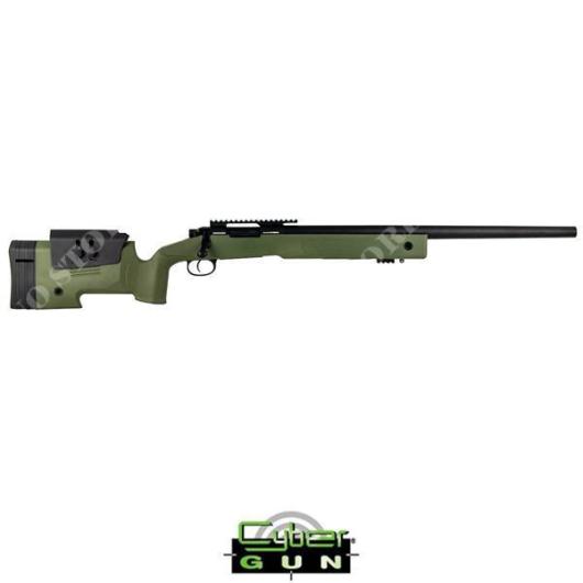 FUCILE SNIPER M40 FN SPR A2 VERDE SPRING 6mm CYBERGUN (200714)