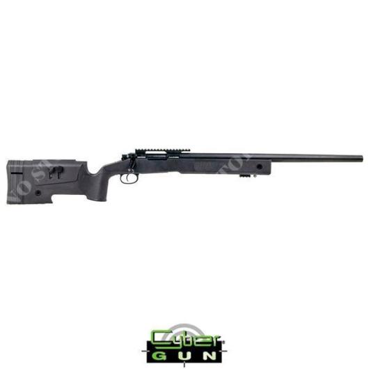 SNIPER M40 FN SPR A2 RIFLE BLACK SPRING 6mm CYBERGUN (200712)