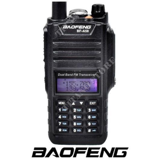 RICETRASMITTENTE DUAL BAND VHF/UHF FM WATERPROOF E DUSTPROOF BAOFENG (BF-A58)