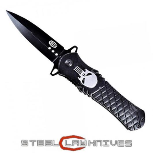 COUTEAU PLIANT PUNISHER SKULL - SCW (CW-014)