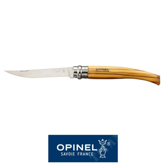 KNIFE N.10 SLIM OLIVE STAINLESS STEEL OPINEL (OPN-00645)