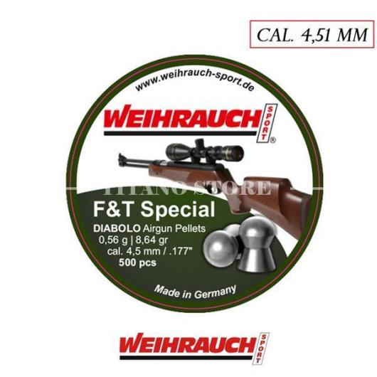 DIABOLO F&amp;T SPECIAL 4.51MM 500pcs WEIHRAUCH (750174)