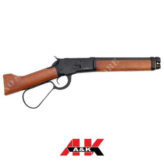WINCHESTER 1873 6MM GAS BLACK REAL WOOD SHORT A&K (T57048)